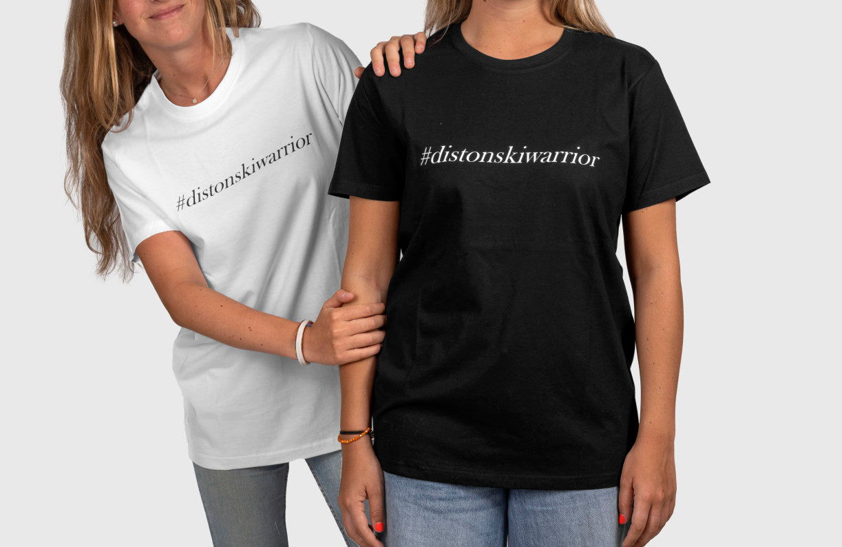 DISTON T-Shirt #distonskiwarrior White
