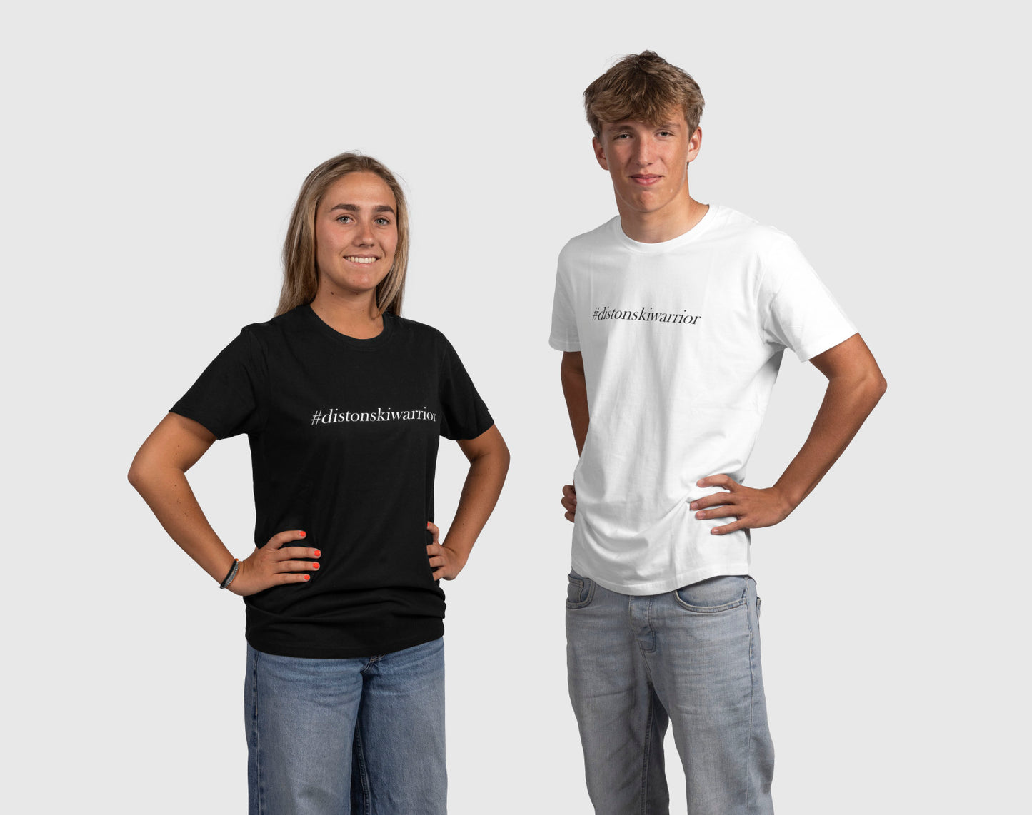 DISTON T-Shirt #distonskiwarrior White