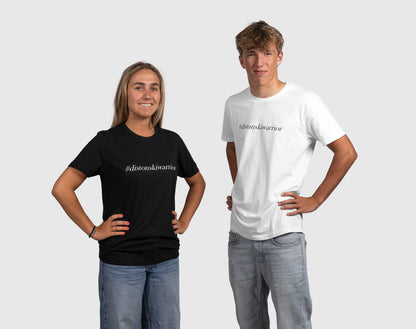 DISTON T-Shirt #distonskiwarrior White