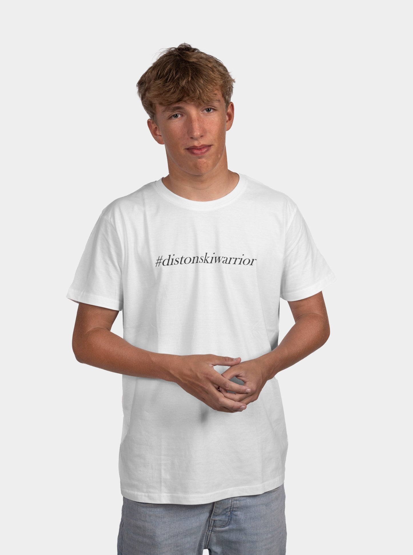 DISTON T-Shirt #distonskiwarrior White