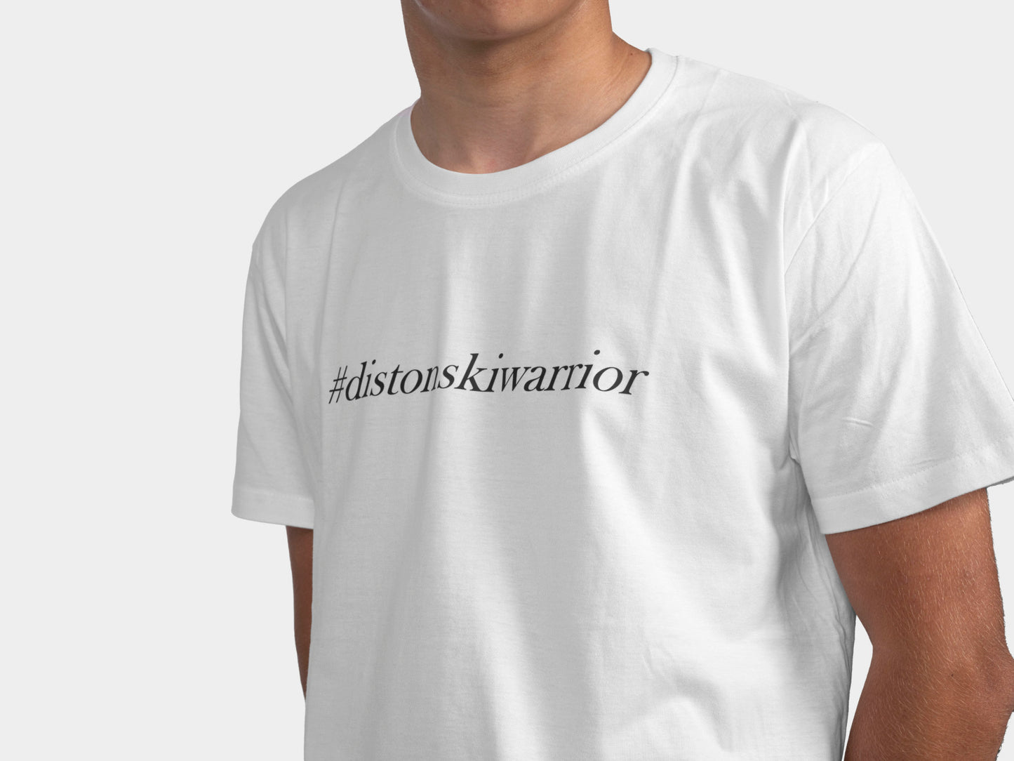 DISTON T-Shirt #distonskiwarrior White