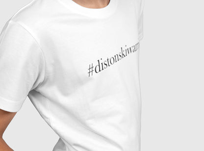 DISTON T-Shirt #distonskiwarrior White