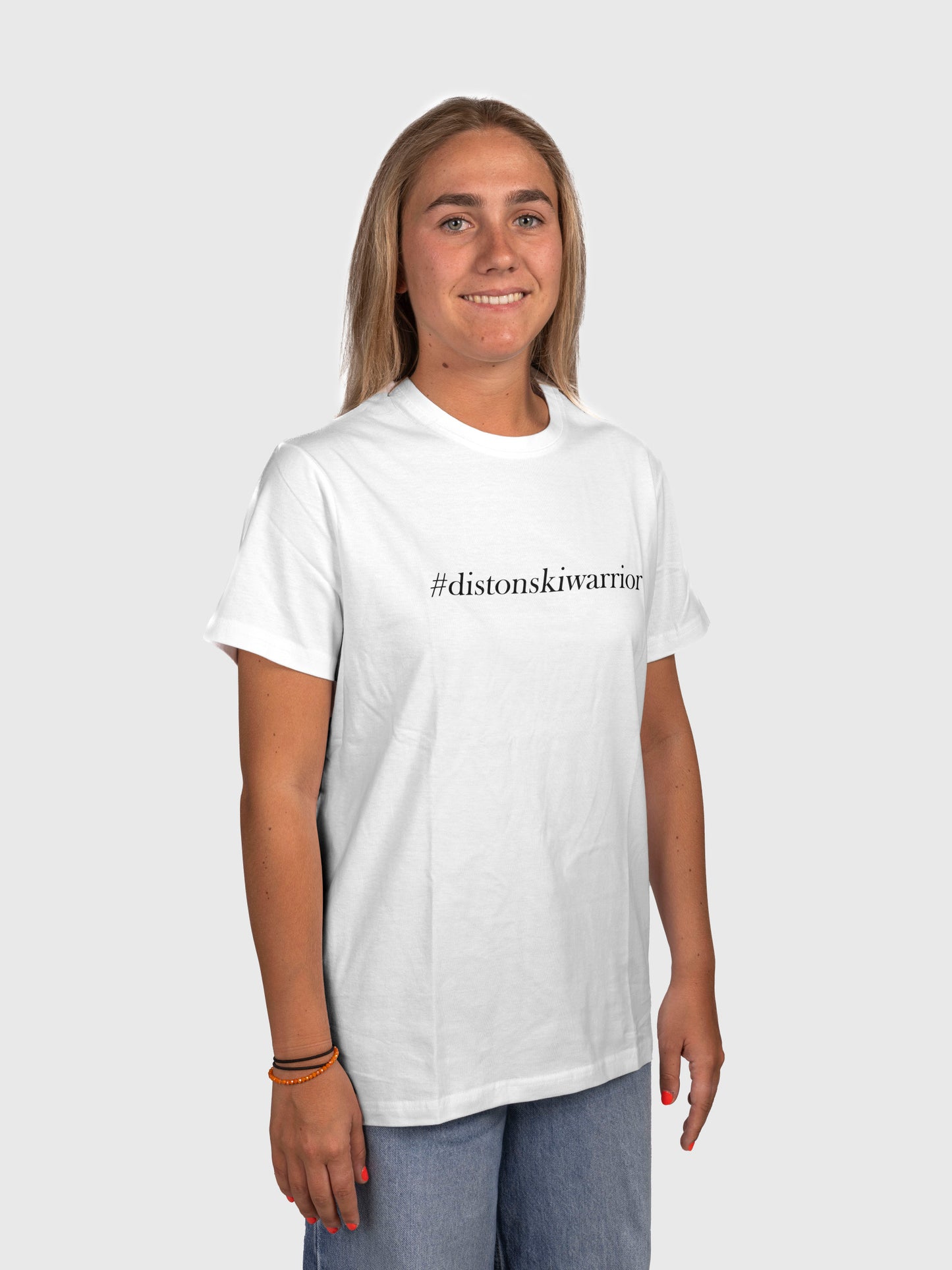 DISTON T-Shirt #distonskiwarrior White
