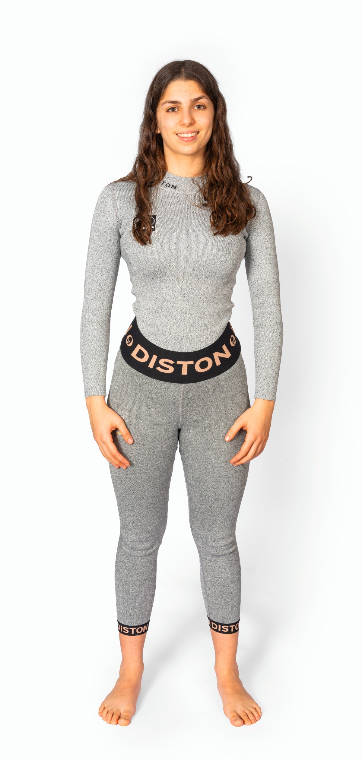 DISTON Pantaloni 3/4 da sci da corsa antitaglio Donna