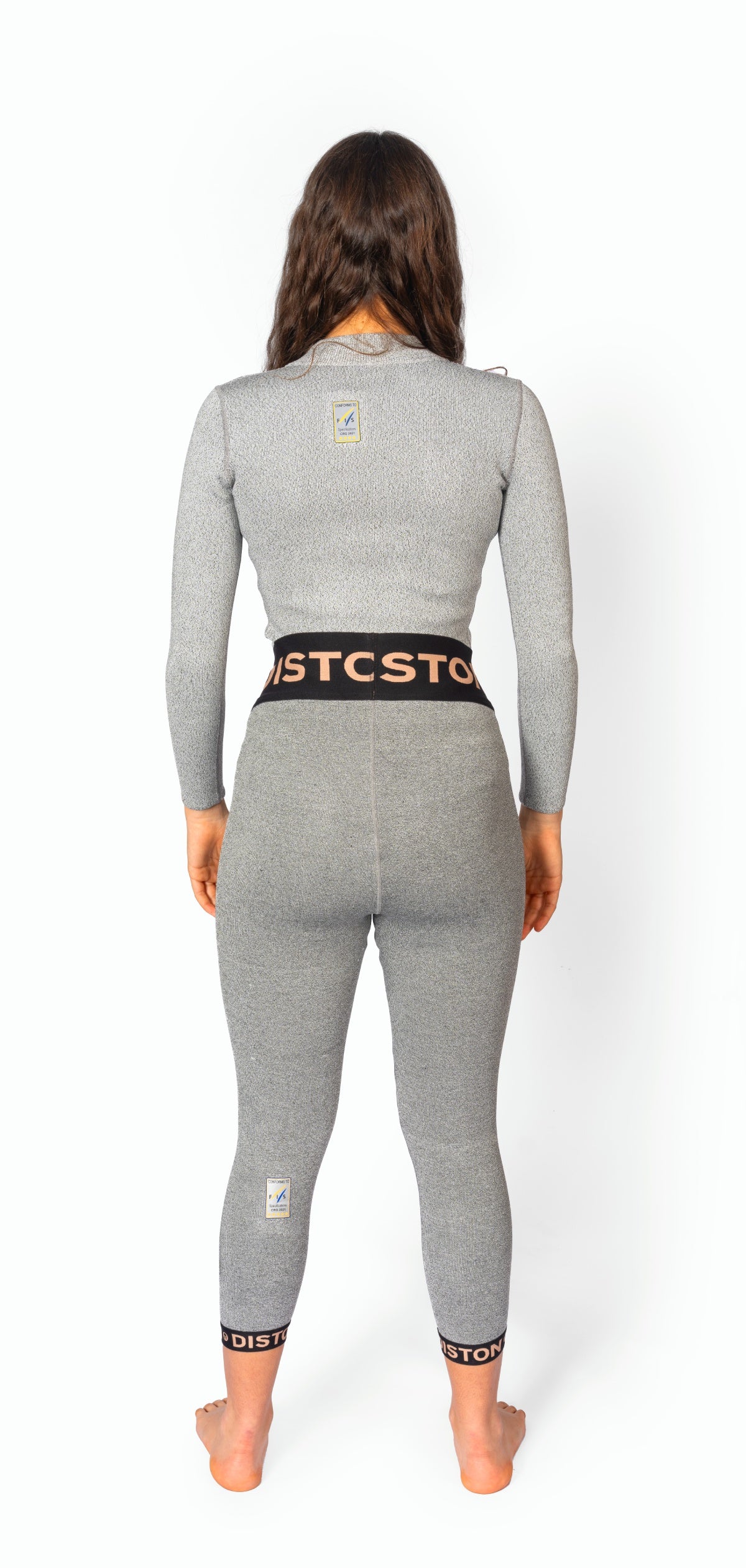 DISTON Pantaloni 3/4 da sci da corsa antitaglio Donna
